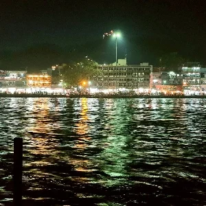 Thumbnail - Haridwar ghats at night