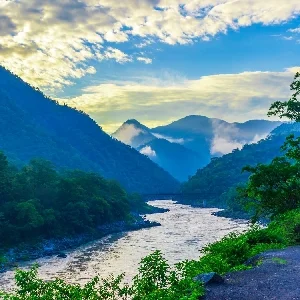 Thumbnail - Rishikesh river valley view
